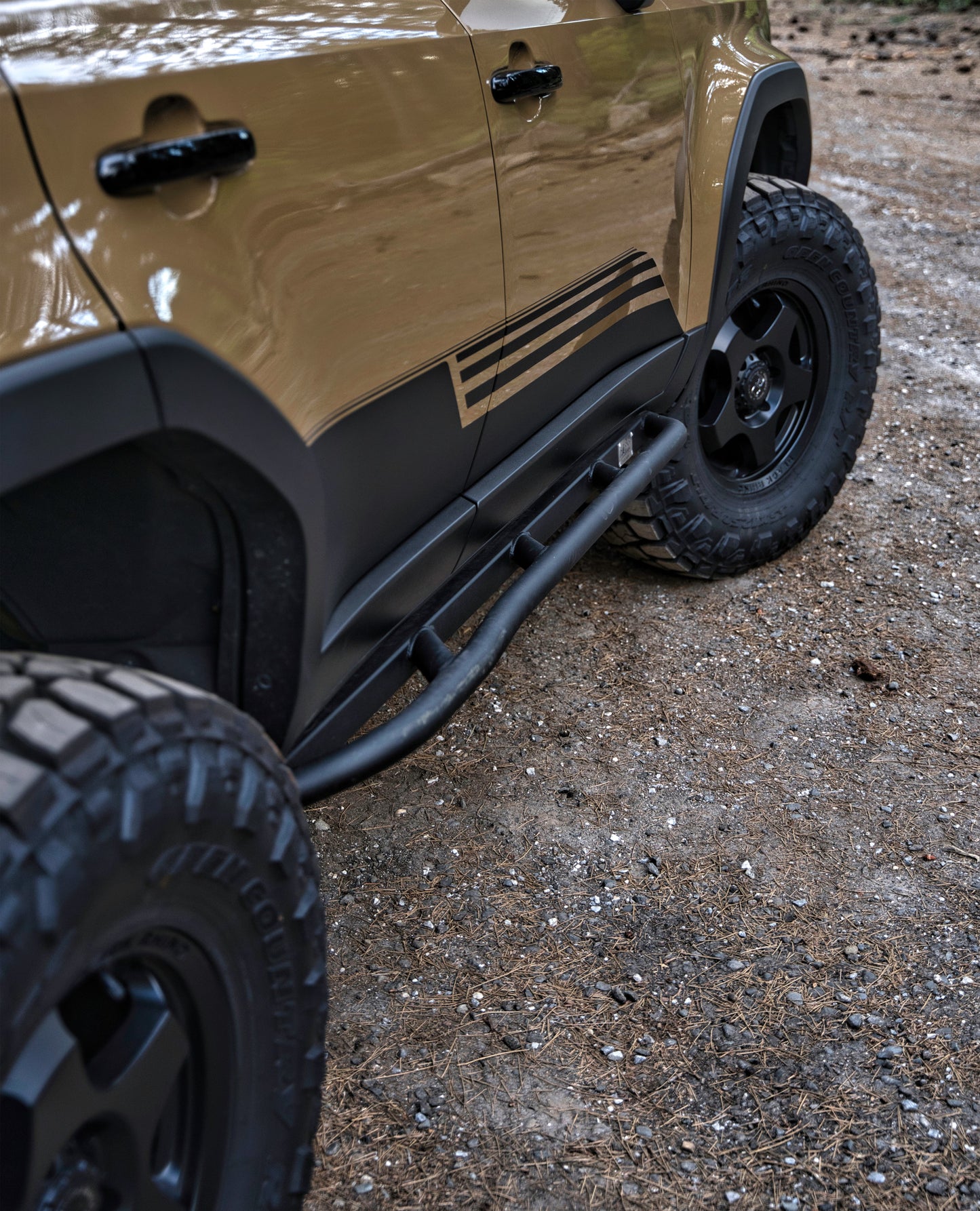 CAtuned Toyota Land Cruiser Rock Sliders - 4 Wheel Overland