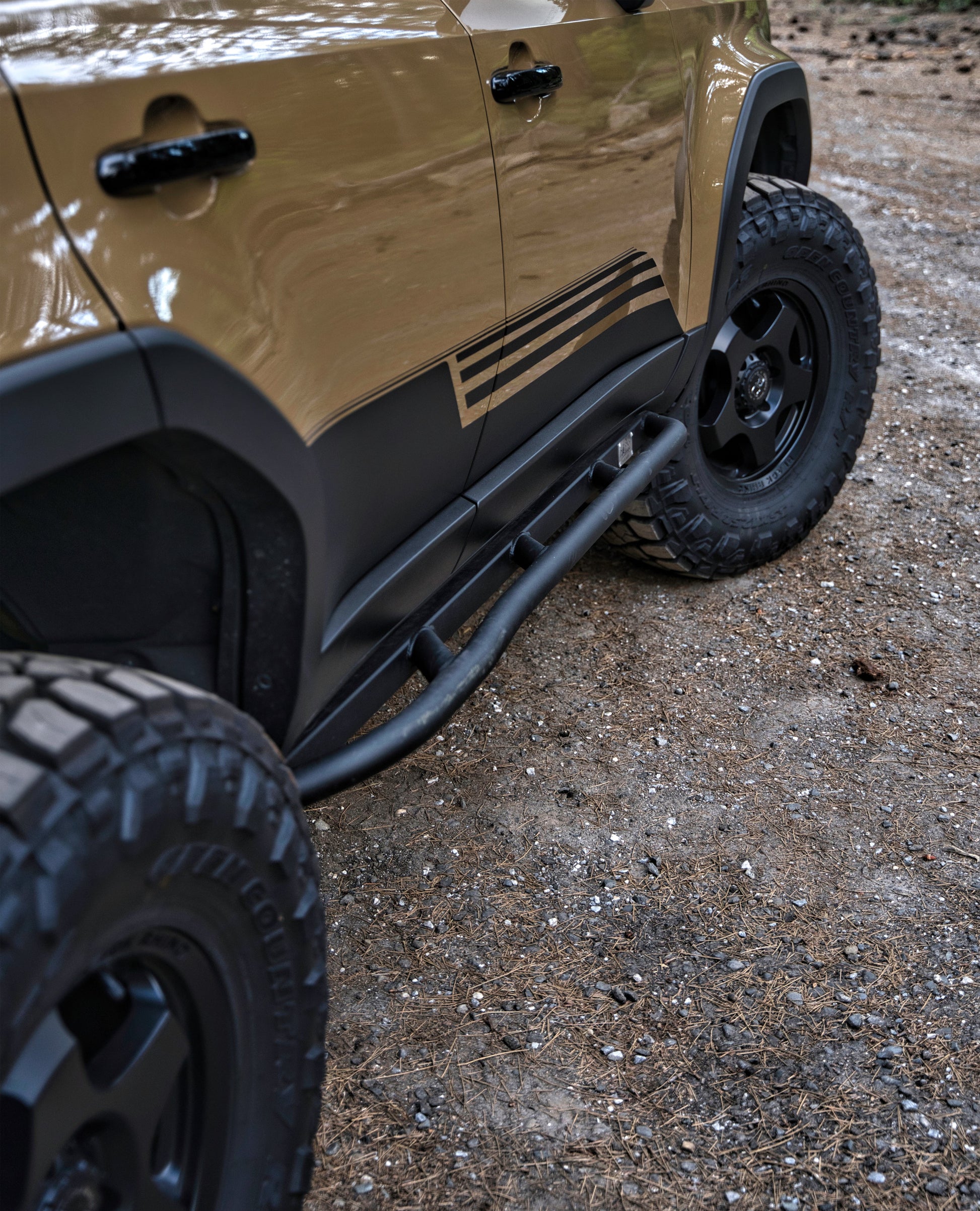 CAtuned Toyota Land Cruiser Rock Sliders - 4 Wheel Overland