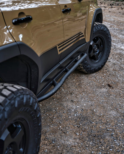 CAtuned Toyota Land Cruiser Rock Sliders - 4 Wheel Overland
