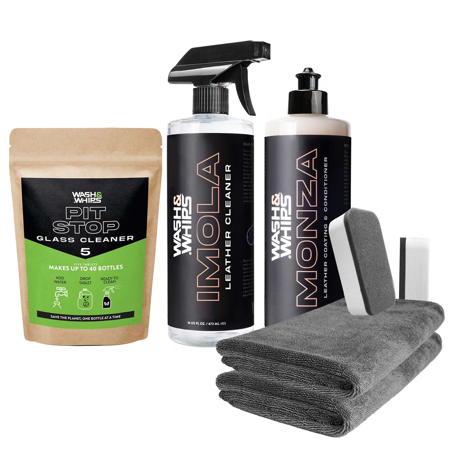 WASH&WHIPS Leather Care Kit - 4 Wheel Overland