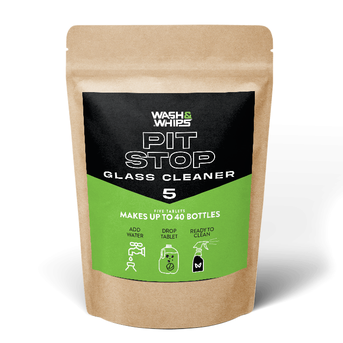 WASH&WHIPS Pit Stop Glass Cleaner / All Surface Cleaner Refill Tablets (Makes 5 Gallons) - 4 Wheel Overland