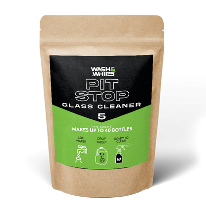 WASH&WHIPS Pit Stop Glass Cleaner / All Surface Cleaner Refill Tablets (Makes 5 Gallons) - 4 Wheel Overland