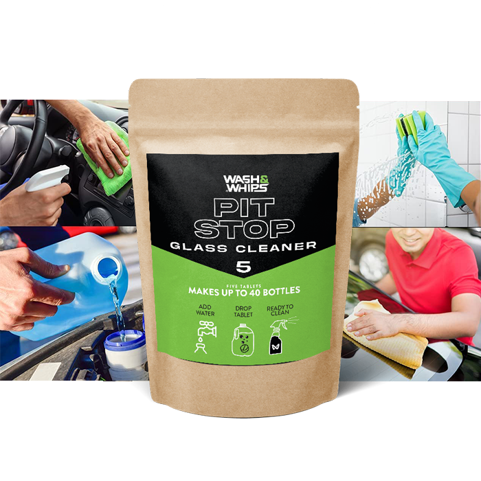 WASH&WHIPS Pit Stop Glass Cleaner / All Surface Cleaner Refill Tablets (Makes 5 Gallons) - 4 Wheel Overland