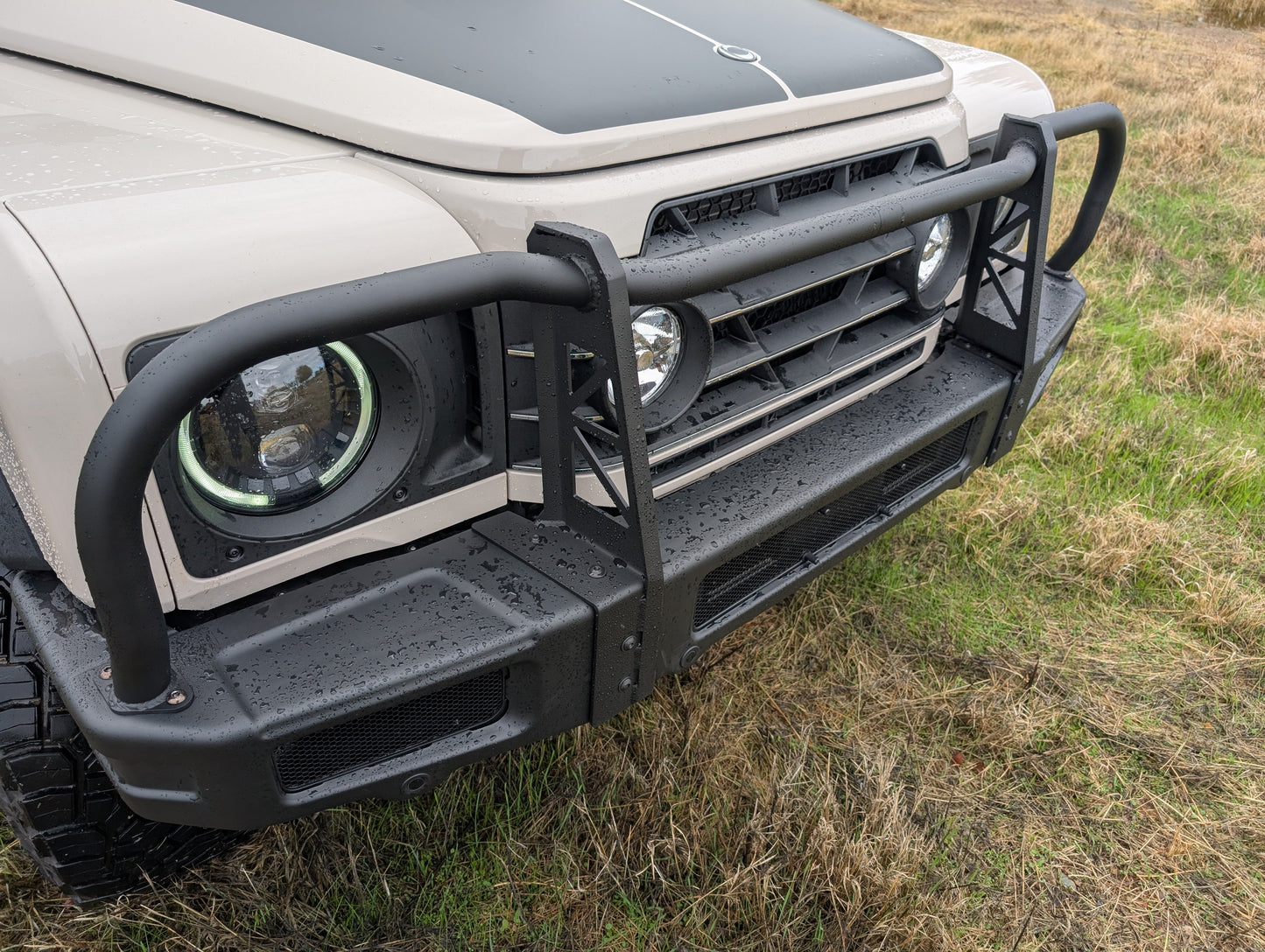 CAtuned Off-Road Ineos Grenadier Bull Bar for OEM Bumper - 4 Wheel Overland