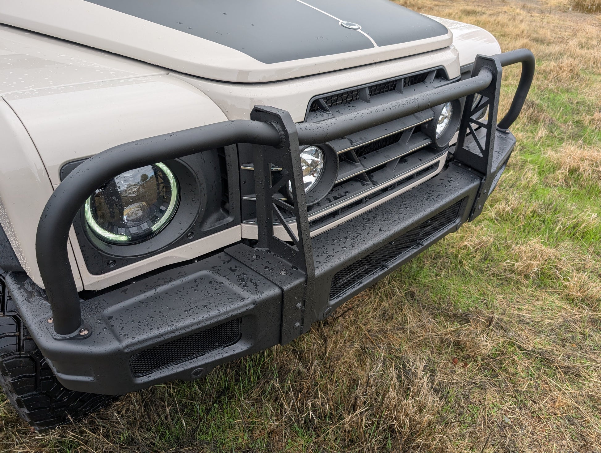 CAtuned Off-Road Ineos Grenadier Bull Bar for OEM Bumper - 4 Wheel Overland