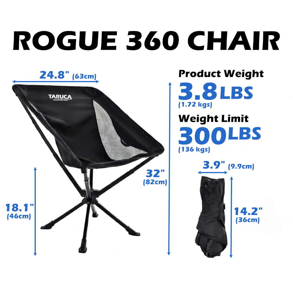 Taruca Rogue 360 Chair - 4 Wheel Overland