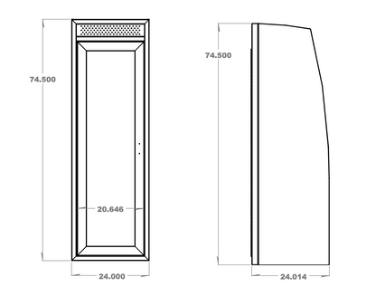 24" Shower - 4 Wheel Overland
