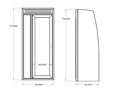 33" Shower - 4 Wheel Overland
