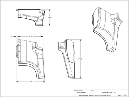 Ford Transit High Roof B Pillar Blob Covers - 4 Wheel Overland