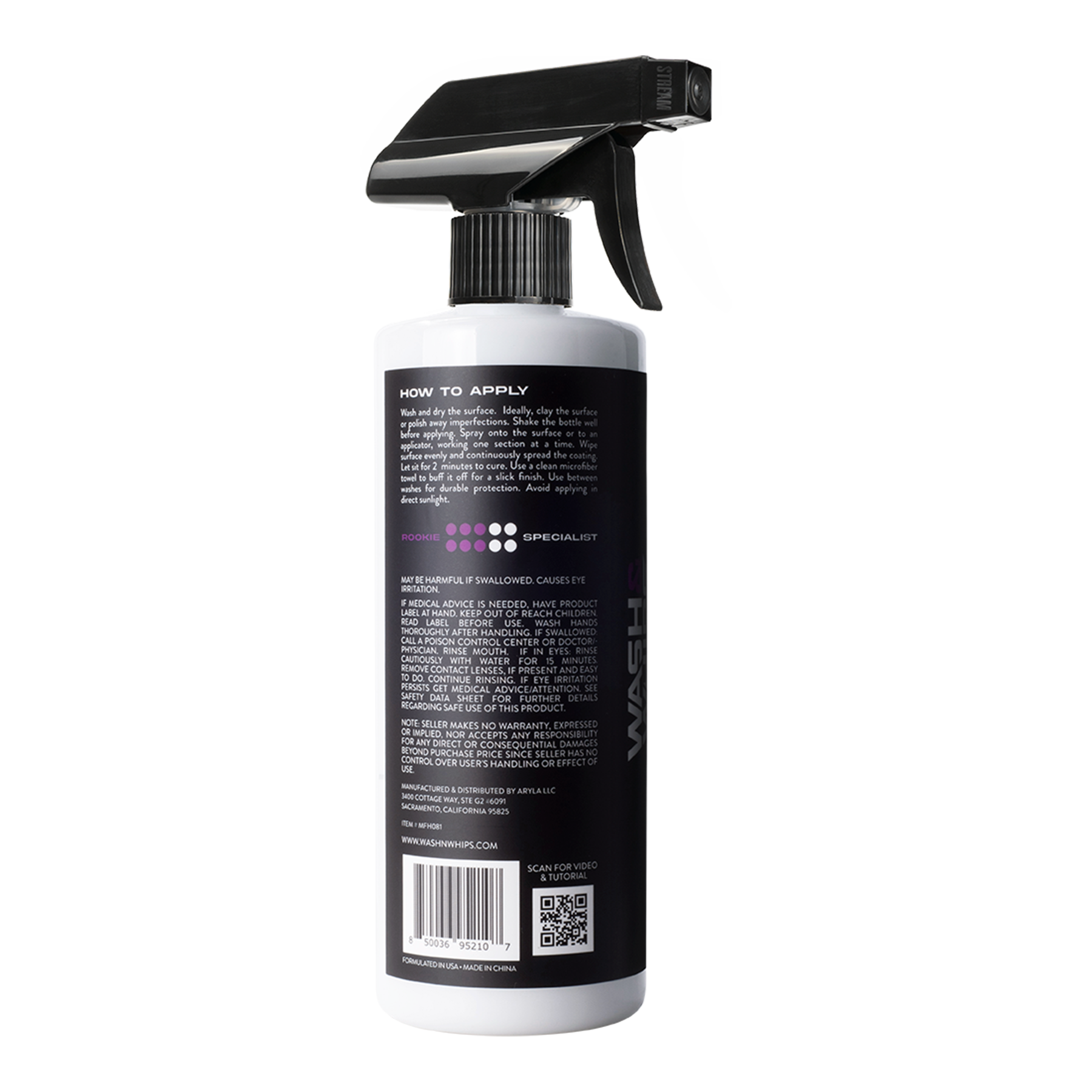 WASH&WHIPS Sonoma Ceramic Finishing Coating Spray - 9H - 4 Wheel Overland