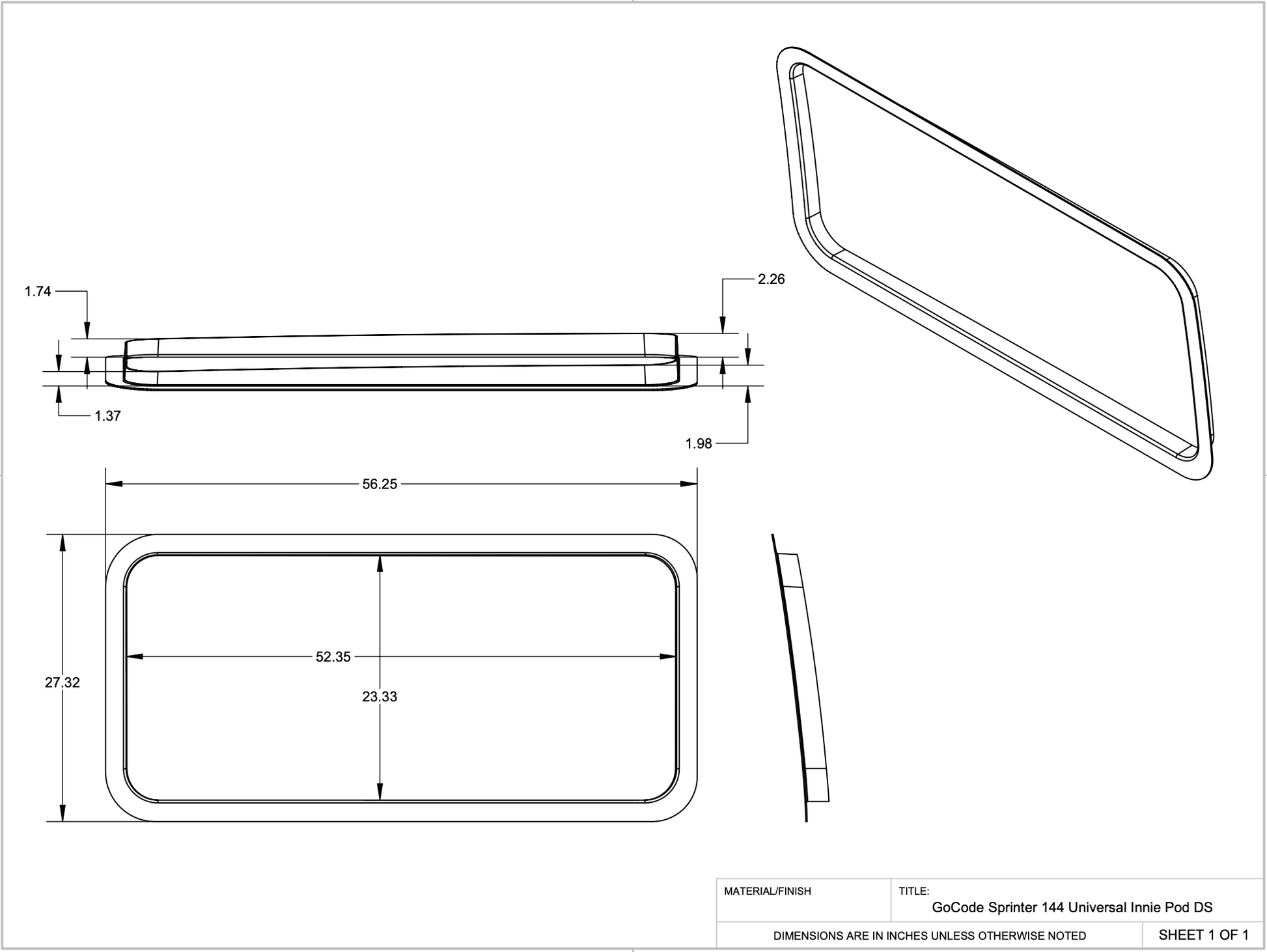 Sprinter 144 Innie Pocket Sleeper Pair (Rear Quarter Window Trim Rings) - 4 Wheel Overland