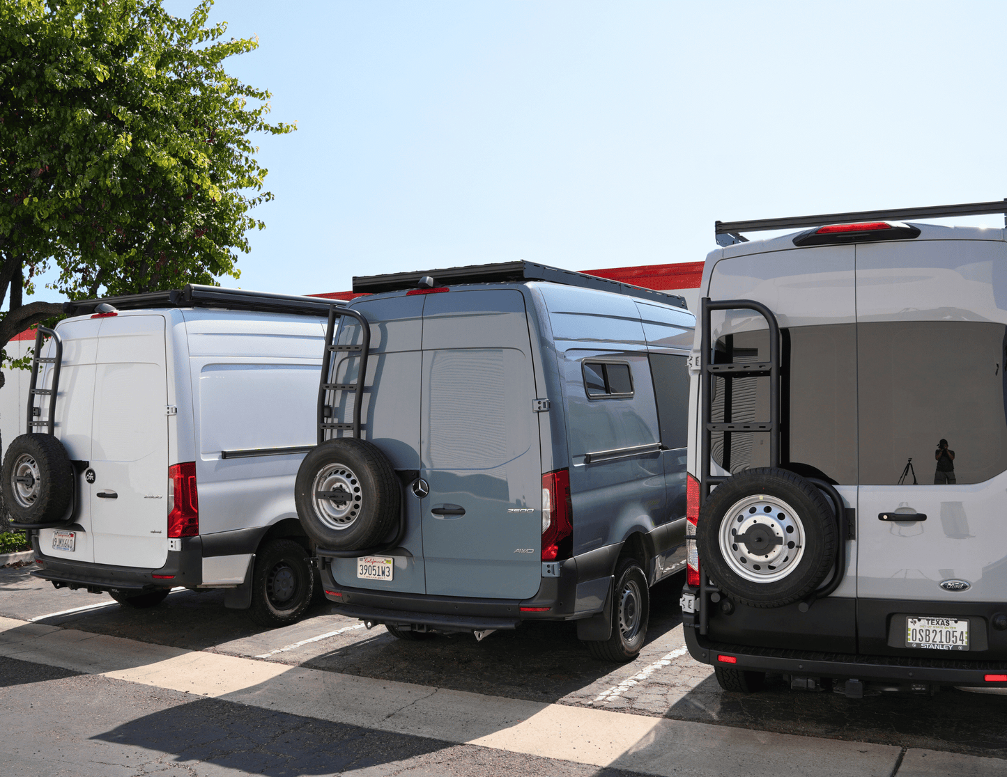 TRANSIT REAR TIRE CARRIER LADDER