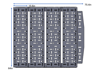 SPRINTER VAN PLATFORM 4-PANEL ALL ALUMINUM BED SYSTEM