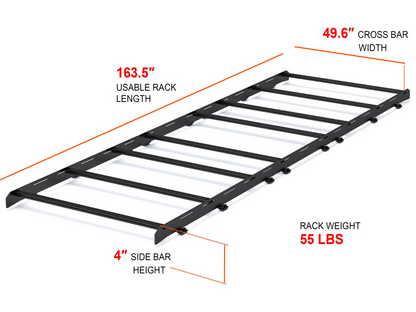 SPRINTER 170" HIGH ROOF STEALTH ROOF RACK - 4 Wheel Overland