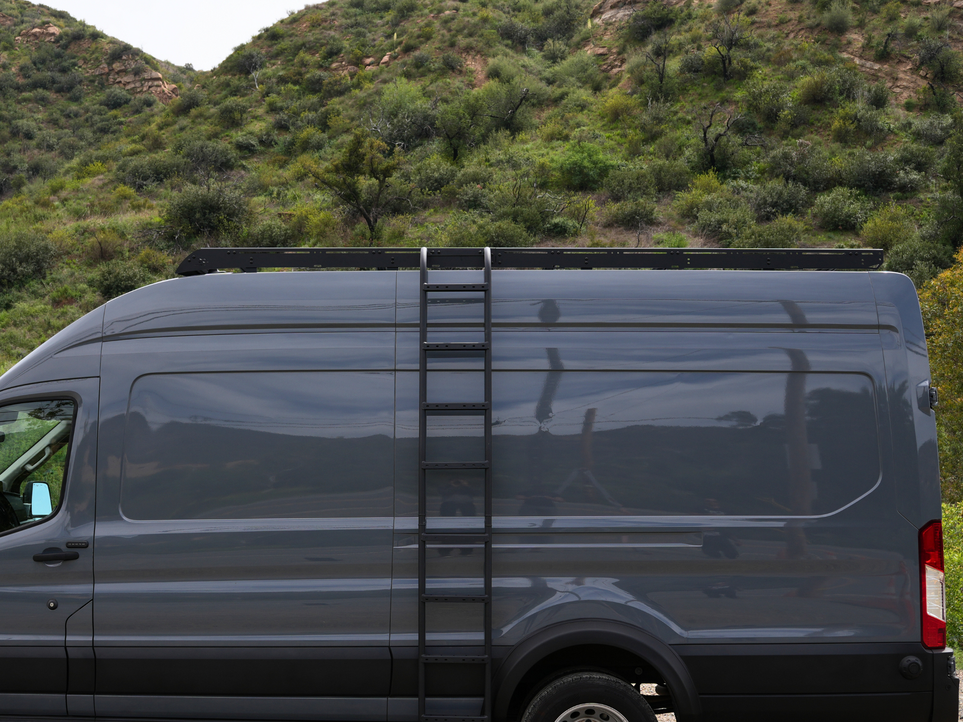 TRANSIT HIGH ROOF SIDE LADDER - 4 Wheel Overland