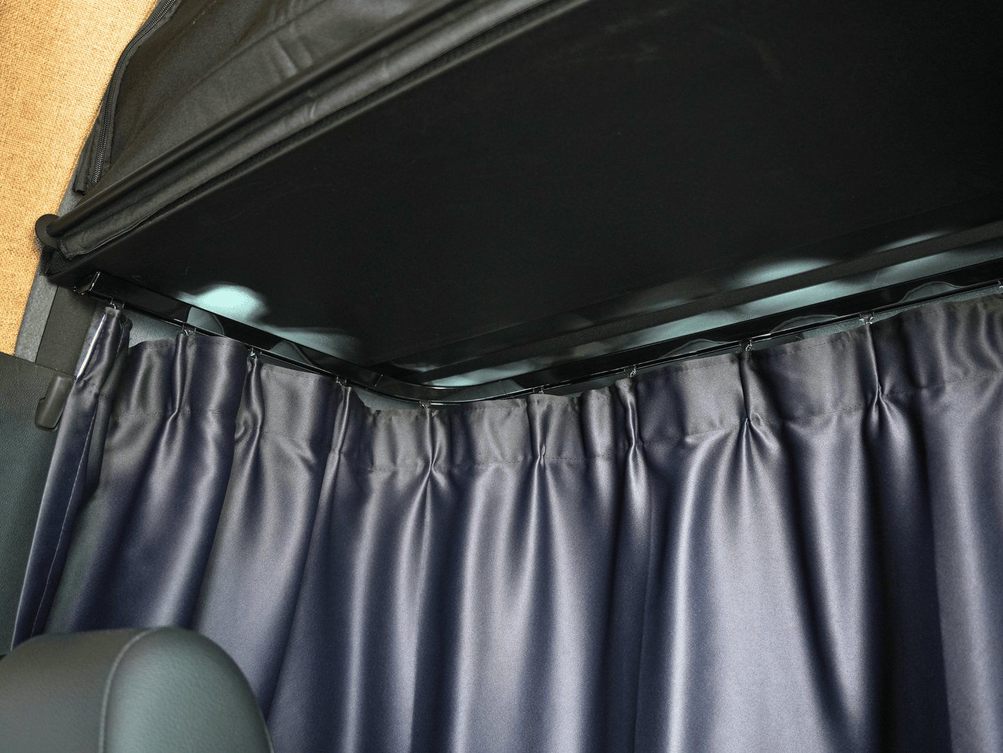SPRINTER HEADLINER SHELF INCLUDES CURTAIN ROD AND LINER 2019+ - 4 Wheel Overland