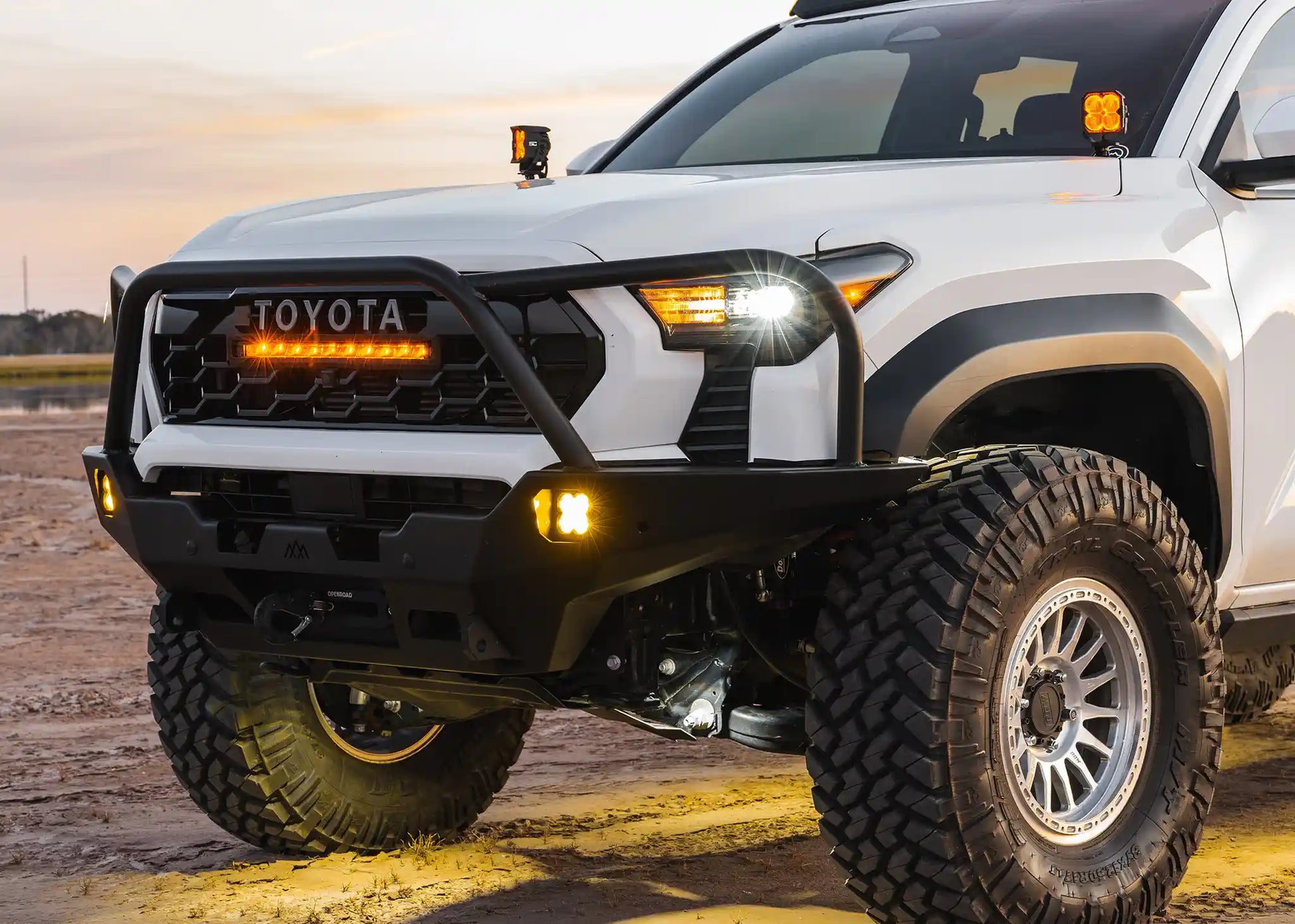 Hi-Lite Overland Toyota Tacoma Front Bumper 4th Gen (2024-2026) [Bull Bar] - 4 Wheel Overland