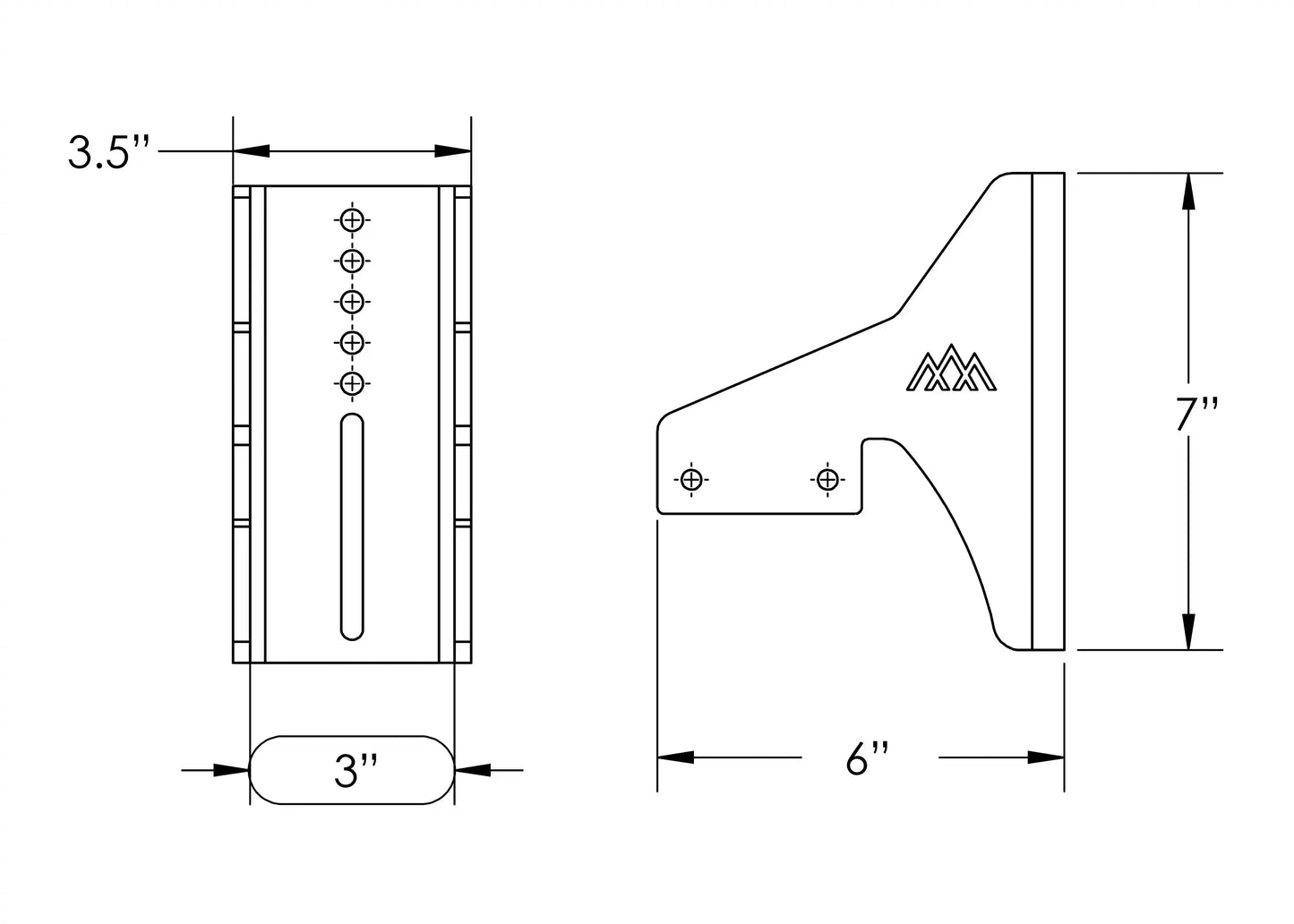 HD Awning Brackets for DRIFTR Roof Racks - 4 Wheel Overland