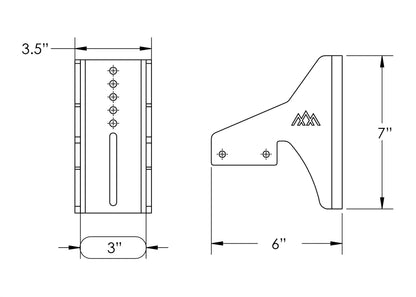 HD Awning Brackets for DRIFTR Roof Racks - 4 Wheel Overland