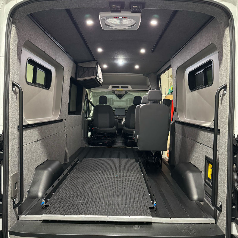 Ford Transit Innie Sleeper: Passenger-Side - 4 Wheel Overland