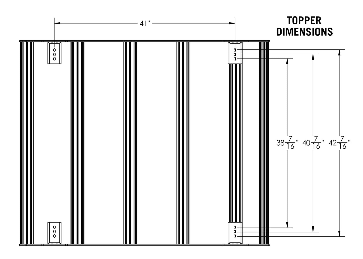 Jeep Gladiator Bed Rack - DRIFTR Topper (Add-on) - 4 Wheel Overland