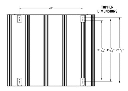 Jeep Gladiator Bed Rack - DRIFTR Topper (Add-on) - 4 Wheel Overland