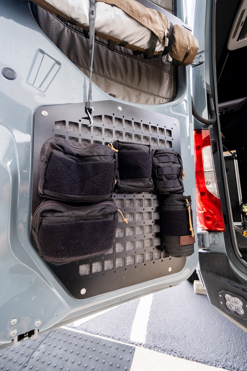 The Original Rear Door Modular MOLLE Storage Panel for Mercedes Sprinter (2019+)