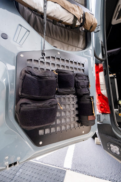 The Original Rear Door Modular MOLLE Storage Panel for Mercedes Sprinter (2019+)