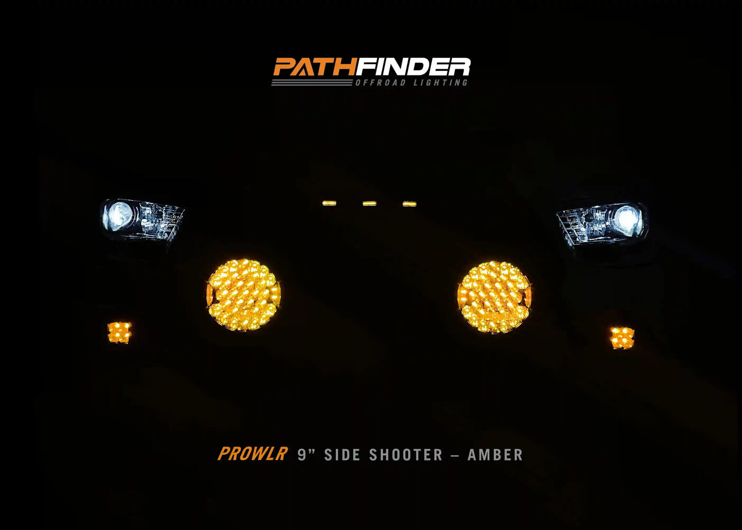 PROWLR 9" LED Driving Light [TRUE AMBER] - 4 Wheel Overland