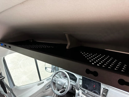 FORD TRANSIT HEADLINER SHELF 3.0 CURTAIN ROD AND LINER - FITS MID AND HIGH ROOF VANS 2014+ - 4 Wheel Overland