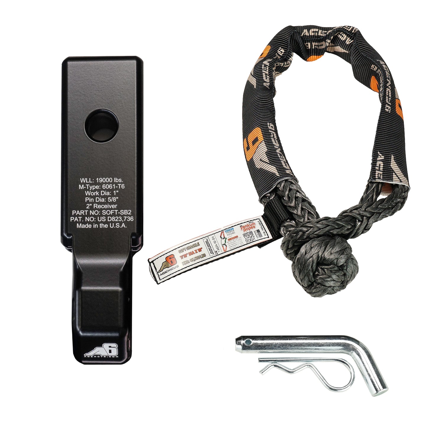 Soft Shackle Block 2 Inch Assembly