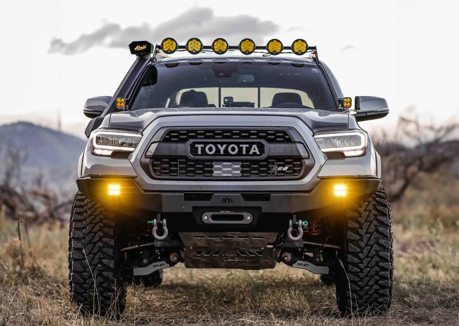 Hi-Lite Overland Toyota Tacoma Front Bumper 3rd Gen (2016-2023) [No Bull Bar] - 4 Wheel Overland