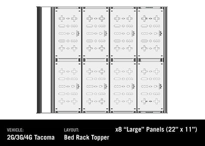 Toyota Tacoma Bed Rack - DRIFTR Topper (Add-on) - 4 Wheel Overland