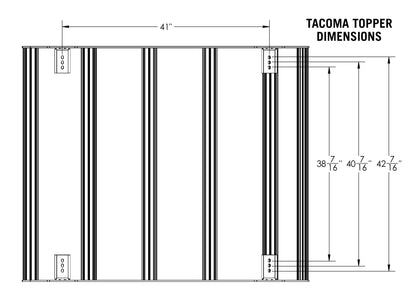 Toyota Tacoma Bed Rack - DRIFTR Topper (Add-on) - 4 Wheel Overland